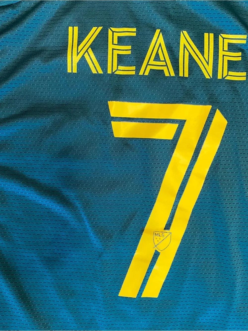 Adidas MLS LA Galaxy 2023/24 Authentic Away Green Match Jersey Size L Keane #7